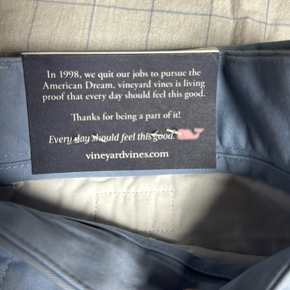 NWT Vineyard Vines Men’s 9inch Morning Mist Blue Stretch Shorts Waist 30 - Picture 5 of 10